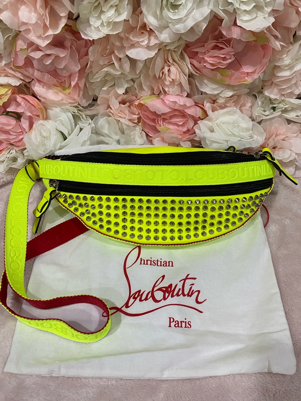 Christian Louboutin Paris NYC Spiked Belt Bag